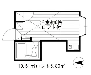 メゾンM【101号室】の間取り