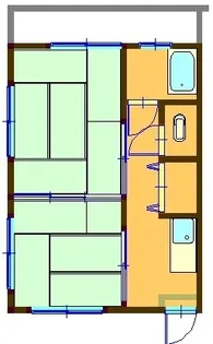 八王寺グリーンハウス【208号室】の間取り