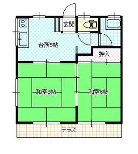ハイム笠松【102号室】の間取り