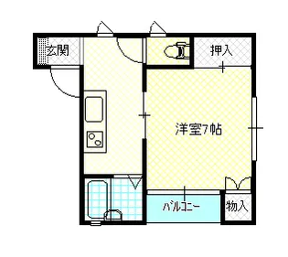 グレイスハウス【202号室】の間取り
