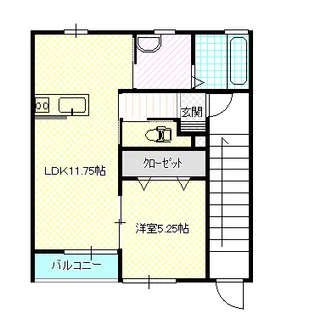 1LDKの間取り画像