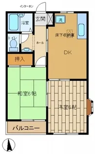 リューベルⅠ【105号室】の間取り