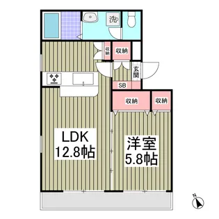 Mホーム【105号室】の間取り