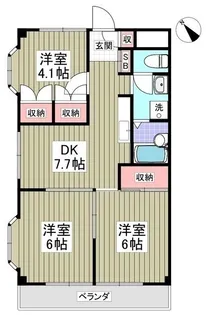 泉台ハイツ【203号室】の間取り