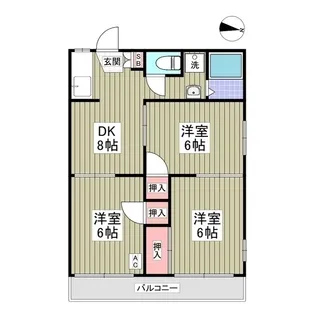 ファインハイツC【201号室】の間取り