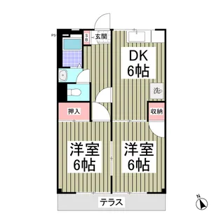 レスポワール【202号室】の間取り