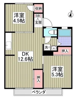 アネックス宮崎Ⅱ番館【202号室】の間取り