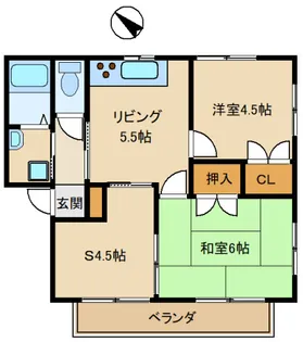 プロスペリティー行田【101号室】の間取り