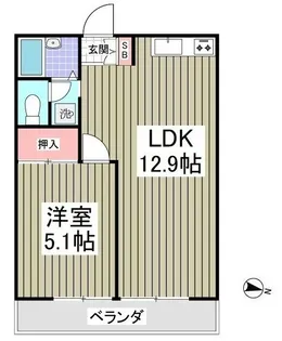IZUMIX 2B【106号室】の間取り