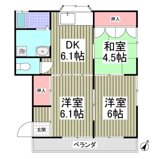 レストン・B【102号室】の間取り