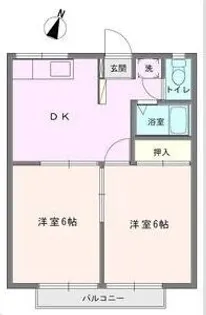 エステートピア翔B【203号室】の間取り