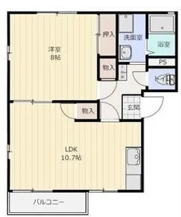 ロジュマンC【201号室】の間取り