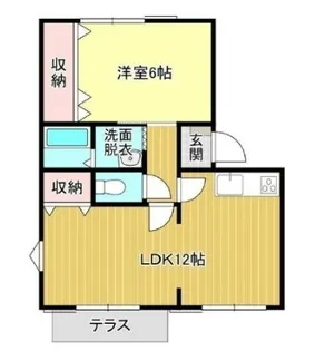 フレグランスグロリアC【102号室】の間取り