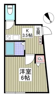 クレストコート春日部【201号室】の間取り