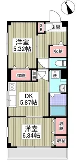 フィオーレ2【101号室】の間取り