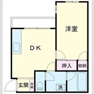 ソワーズ大宮【203号室】の間取り