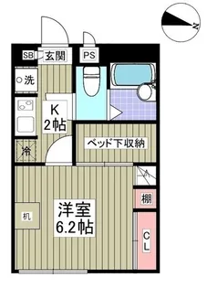 フェリーチェハイツ【201号室】の間取り