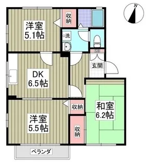 エルジュネスA【102号室】の間取り
