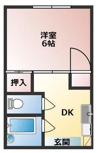 シオン花咲【102号室】の間取り