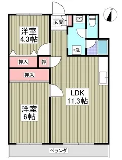 エルシティ【207号室】の間取り