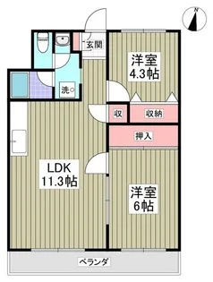 エルシティ【103号室】の間取り
