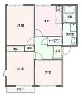 ラフォーレ羽生東A棟【101号室】の間取り