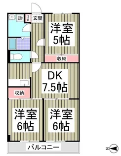 神谷ビル【303号室】の間取り