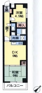南柏堀ハイツ【408号室】の間取り