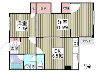 第2篠崎ビル【202号室】の間取り