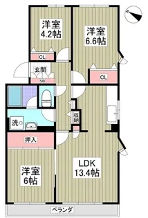 リブレス行田【301号室】の間取り