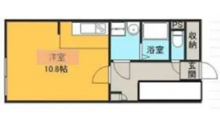 レスト伊奈【102号室】の間取り