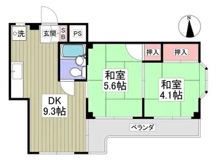 リアルスクエア水城公園【301号室】の間取り