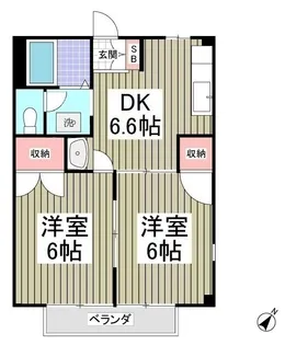グリーンハイツA【101号室】の間取り