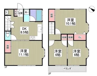 アメニティワン【105号室】の間取り