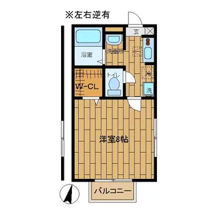 ミルキーウェイ【203号室】の間取り