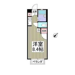 ヒルパール【206号室】の間取り