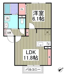 MQUARTO久喜【203号室】の間取り