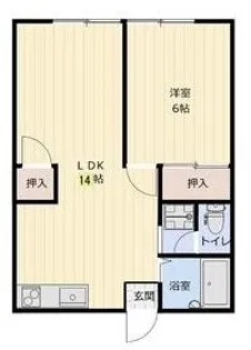 コーポオータム バアレー【202号室】の間取り