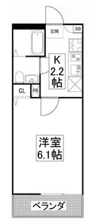 MQUARTO東大宮【106号室】の間取り