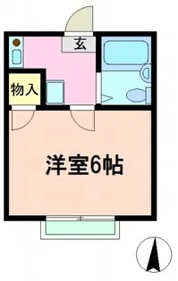クイーンズガーデン【103号室】の間取り