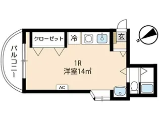 ラ・フォンテーヌ成増【203号室】の間取り