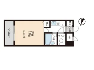 コアパレス常葉6【804号室】の間取り