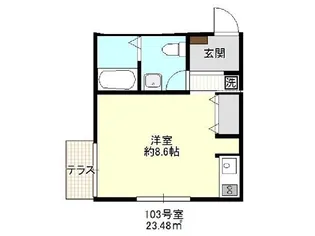コアパレス常葉3【103号室】の間取り