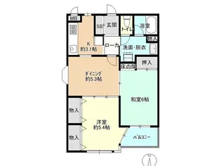 コスモ戸田アーバンハイム【201号室】の間取り