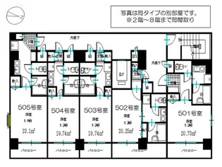 コアパレス常葉6【502号室】の間取り