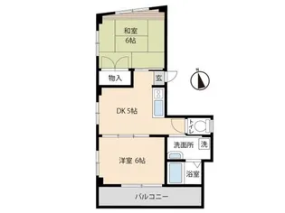 野々山ビル【2F号室】の間取り