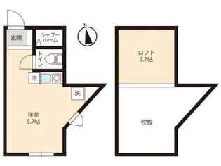 馬込アパートメント【103号室】の間取り