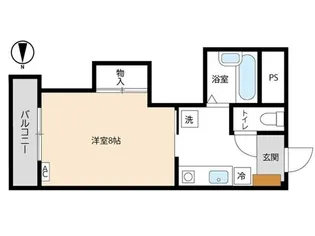ハイム ホソブチⅡ【108号室】の間取り