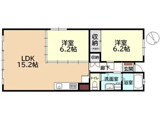 グリーンヒル新宿【713号室】の間取り