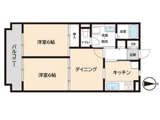 コスモ戸田アーバンハイム【204号室】の間取り